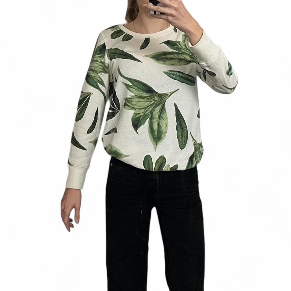 Black Tape Tropical Terry Sweater Size S